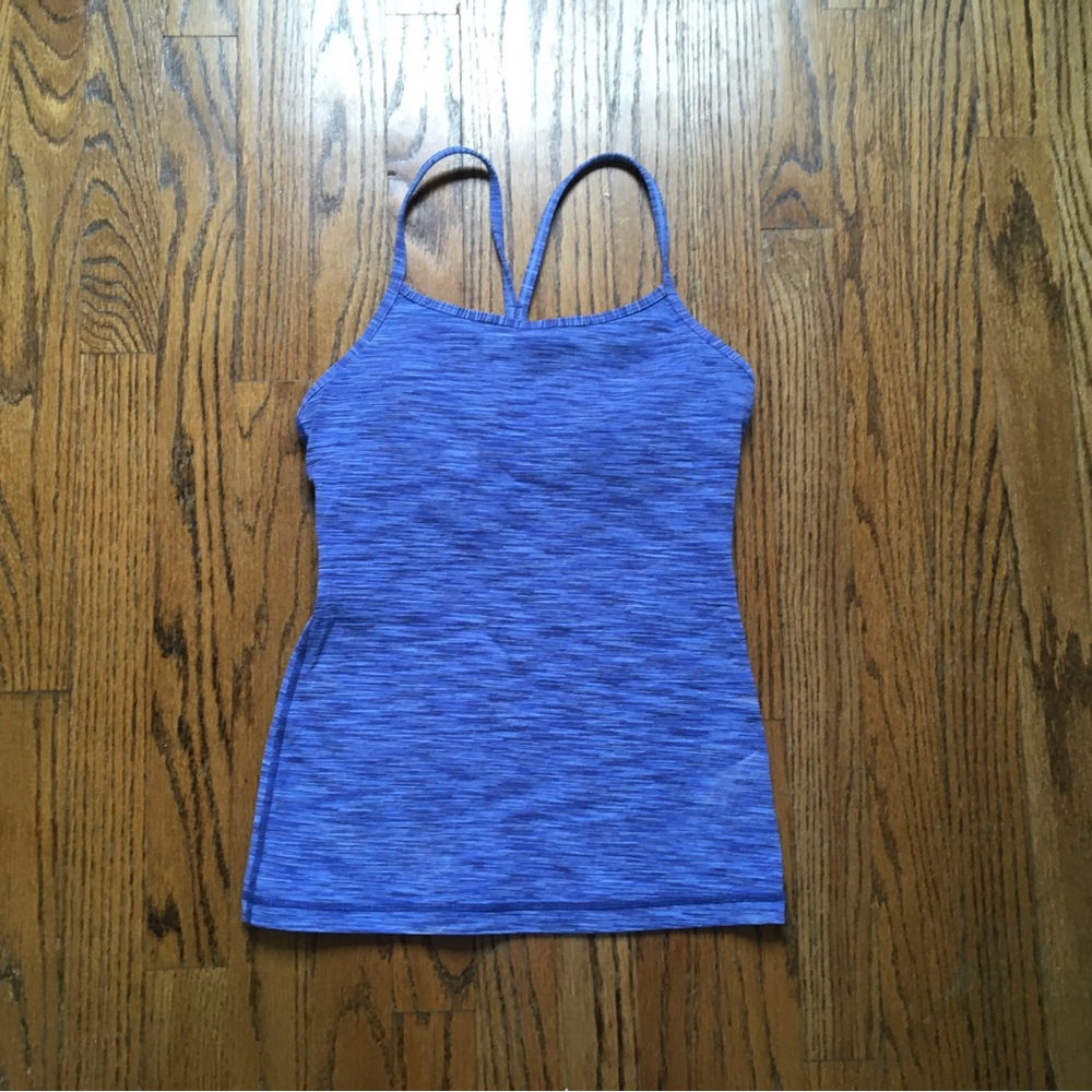 Lululemon Power Y Tank.  Color Blueberry. Size 4